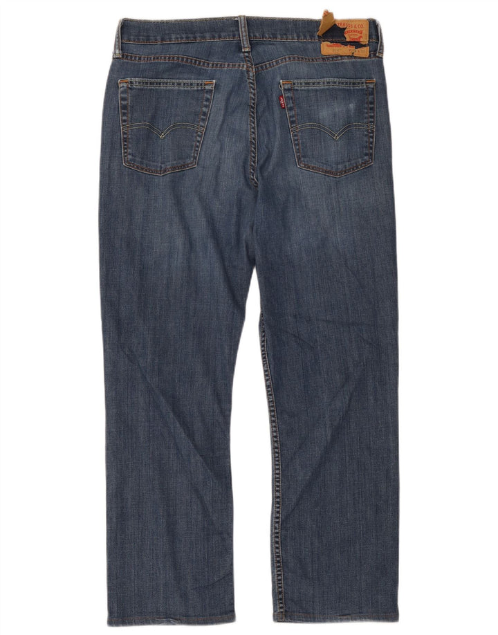 Levi's Masculino 514 Straight Jeans W34 L32 Azul Algodão
