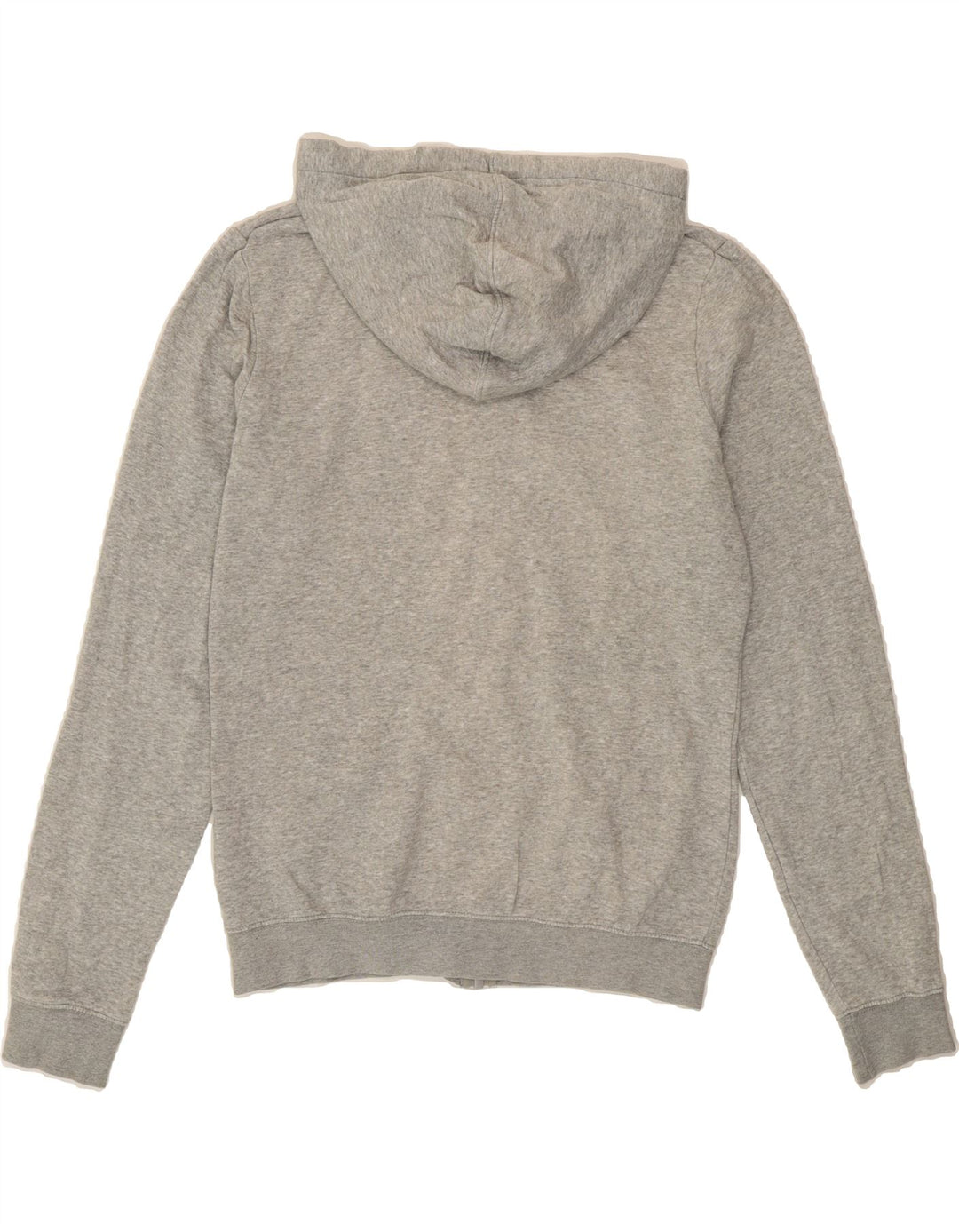 NIKE Womens Oversized Graphic Zip Hoodie Sweater UK 10 Small Grey Cotton Vintage Nike and Second-Hand Nike from Messina Hembry 