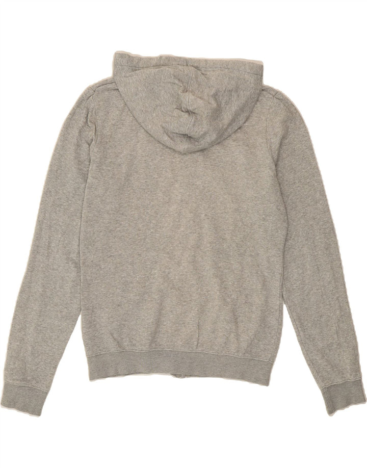 NIKE Womens Oversized Graphic Zip Hoodie Sweater UK 10 Small Grey Cotton Vintage Nike and Second-Hand Nike from Messina Hembry 