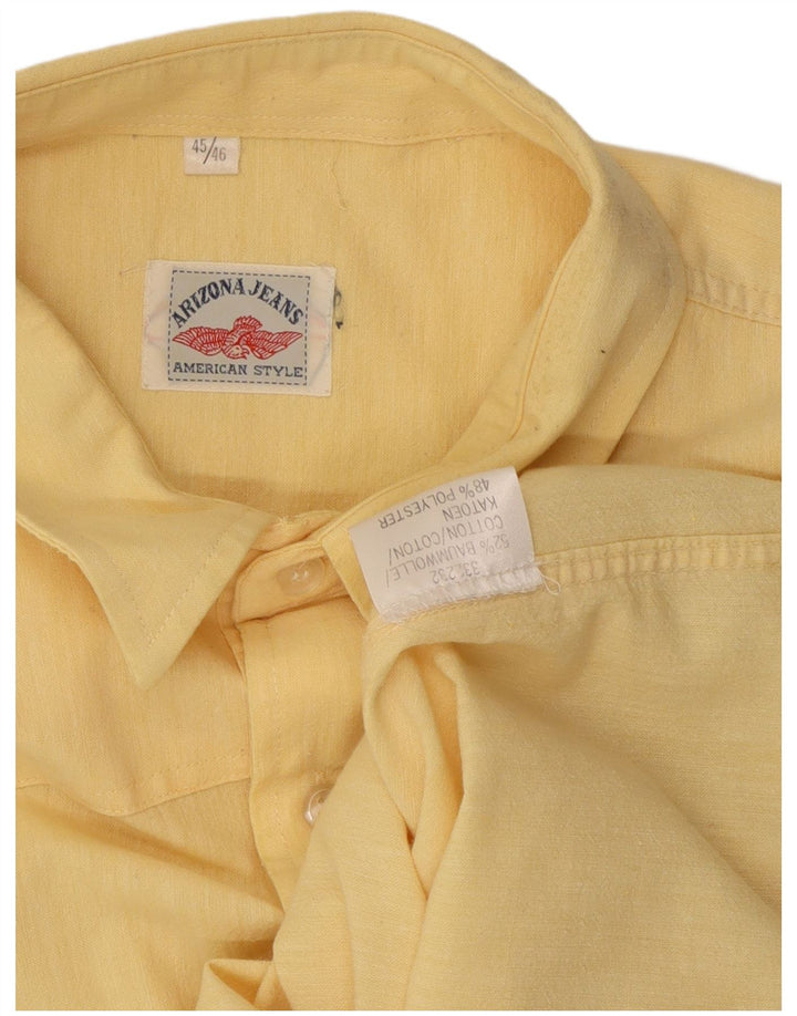 Camisa masculina ARIZONA JEANS tamanho 45/46 XL algodão amarelo