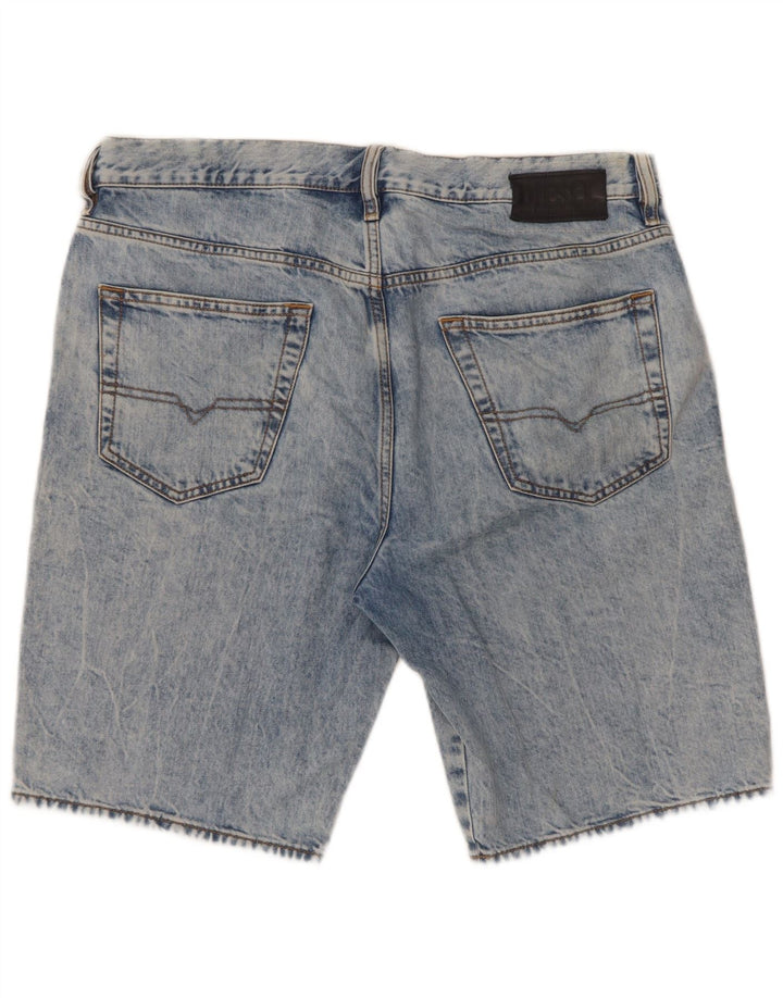 Shorts jeans masculino Diesel D-Mirk Slim W32 algodão azul médio