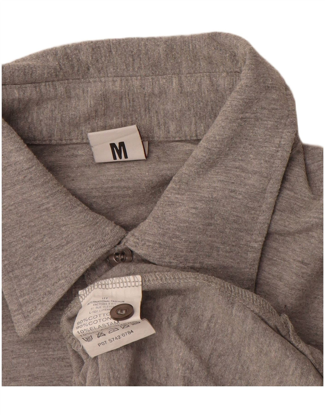 Camisa polo masculina Bikkembergs cinza médio algodão colorblock