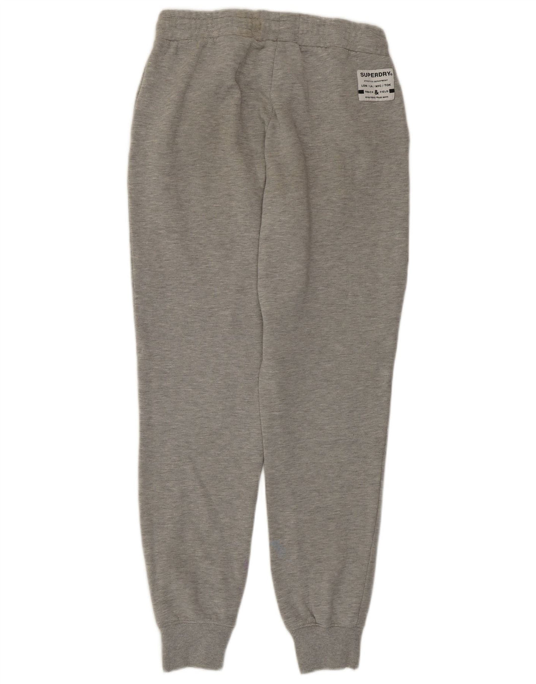 Calça de treino feminina Superdry Joggers UK 12 algodão cinza médio