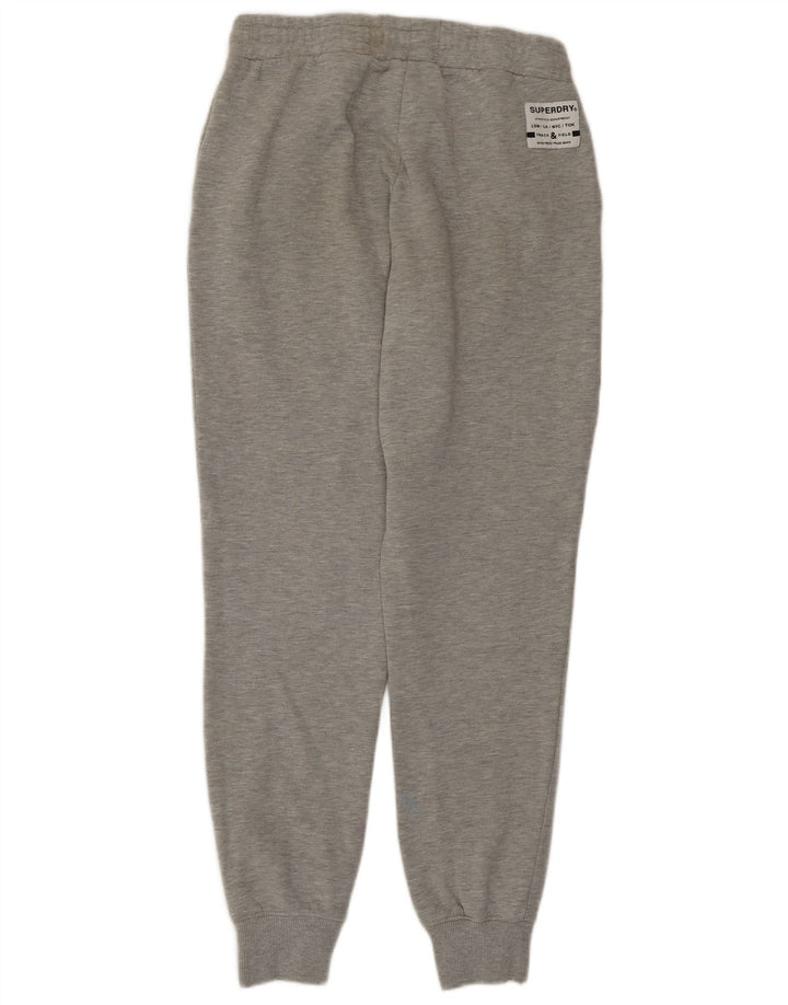 Calça de treino feminina Superdry Joggers UK 12 algodão cinza médio