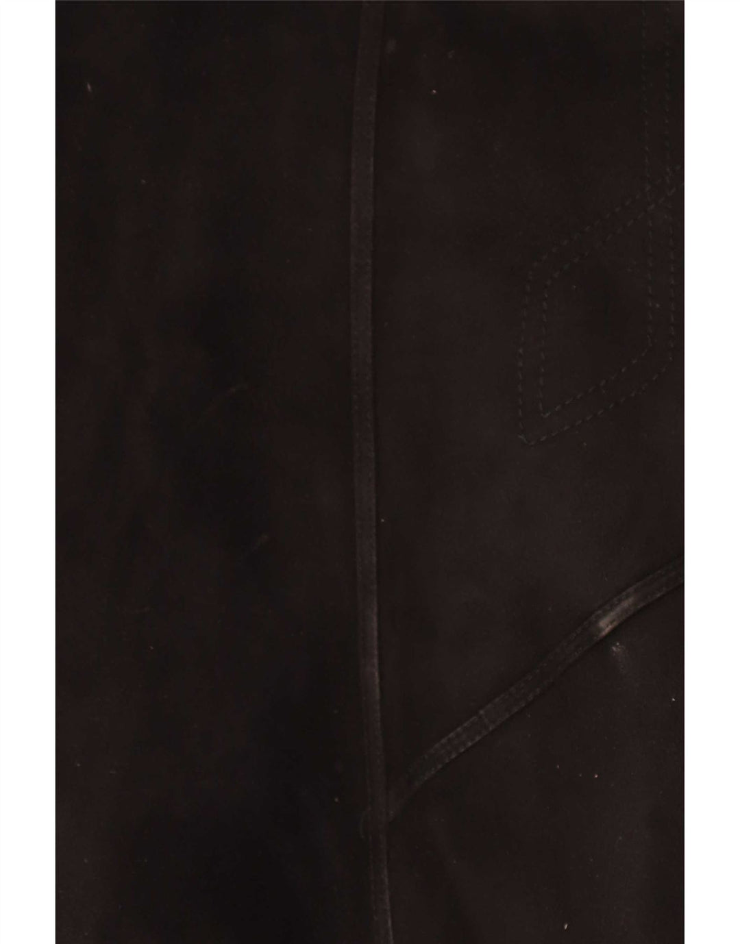 Casaco feminino Muflone Shearling IT 48 XL couro preto