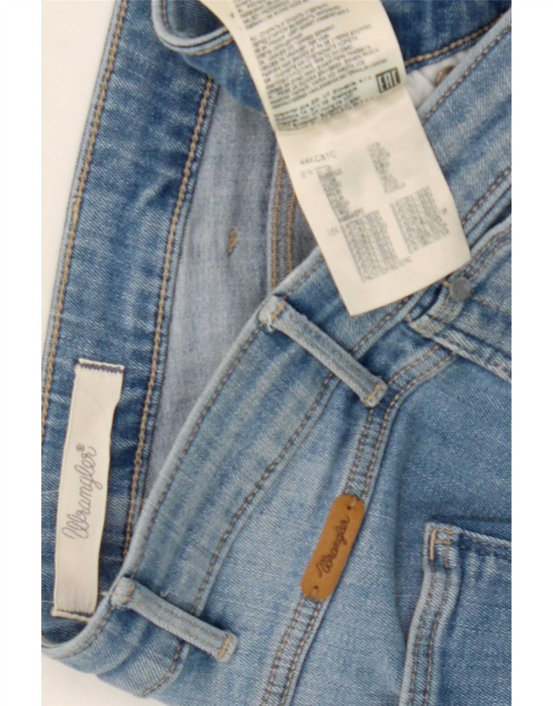 Wrangler Feminino Evalyn Slim Jeans W30 L27 Azul Algodão