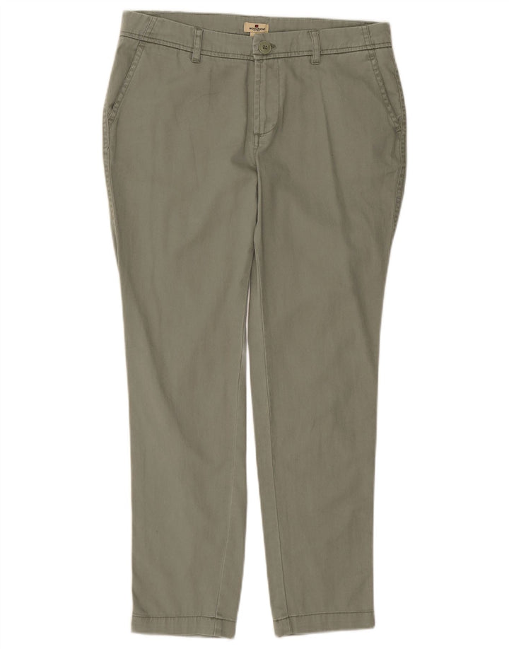 Calça chino feminina WOOLRICH US 6 médio W30 L26 algodão cáqui