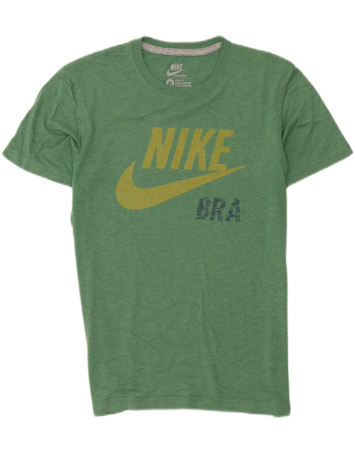 Camiseta Nike Masculina Slim Fit Graphic Top Verde Médio