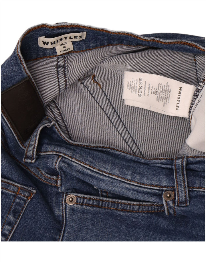 Calça jeans feminina Whistles W28 L24 azul algodão