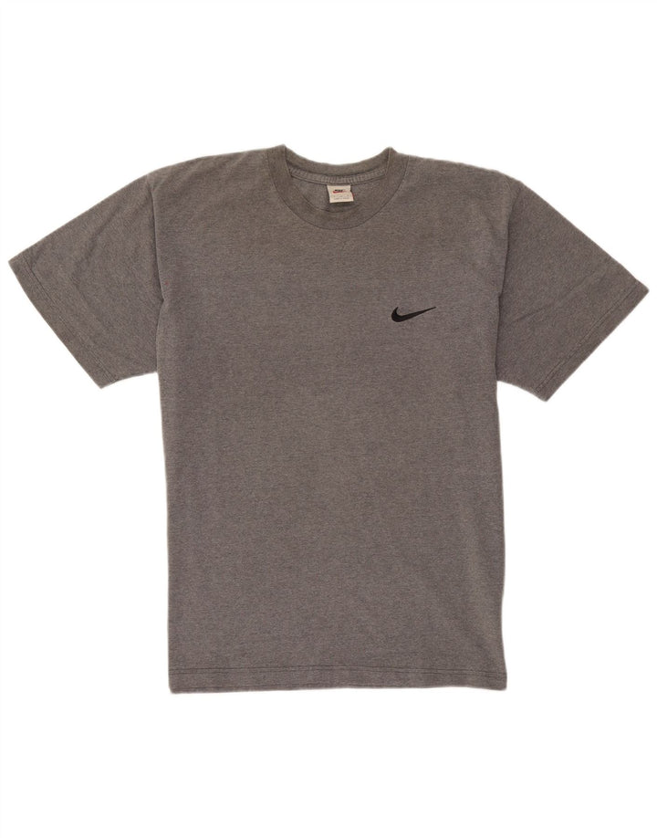 Camiseta masculina Nike Top cinza médio manchado de algodão