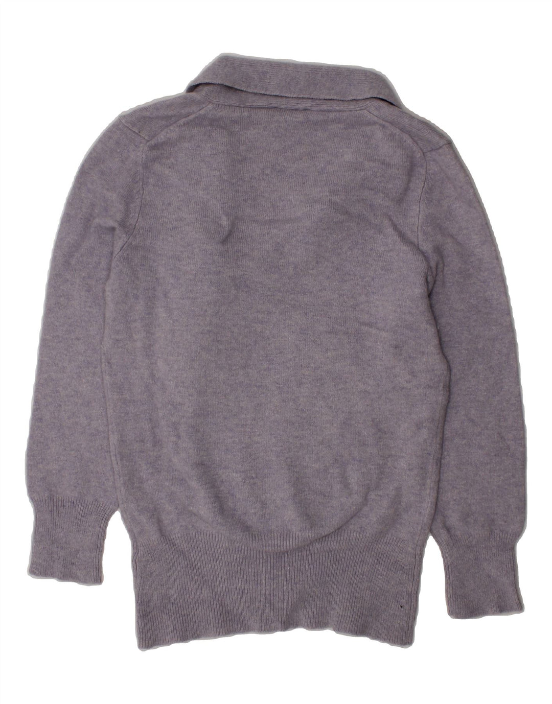 OASIS Girls Shawl Neck Jumper Sweater 7-8 Years Purple Viscose Vintage Oasis and Second-Hand Oasis from Messina Hembry 