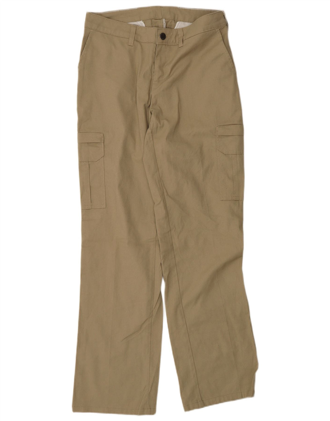 Calça cargo feminina reta DICKIES US 4 pequena W28 L32 algodão bege