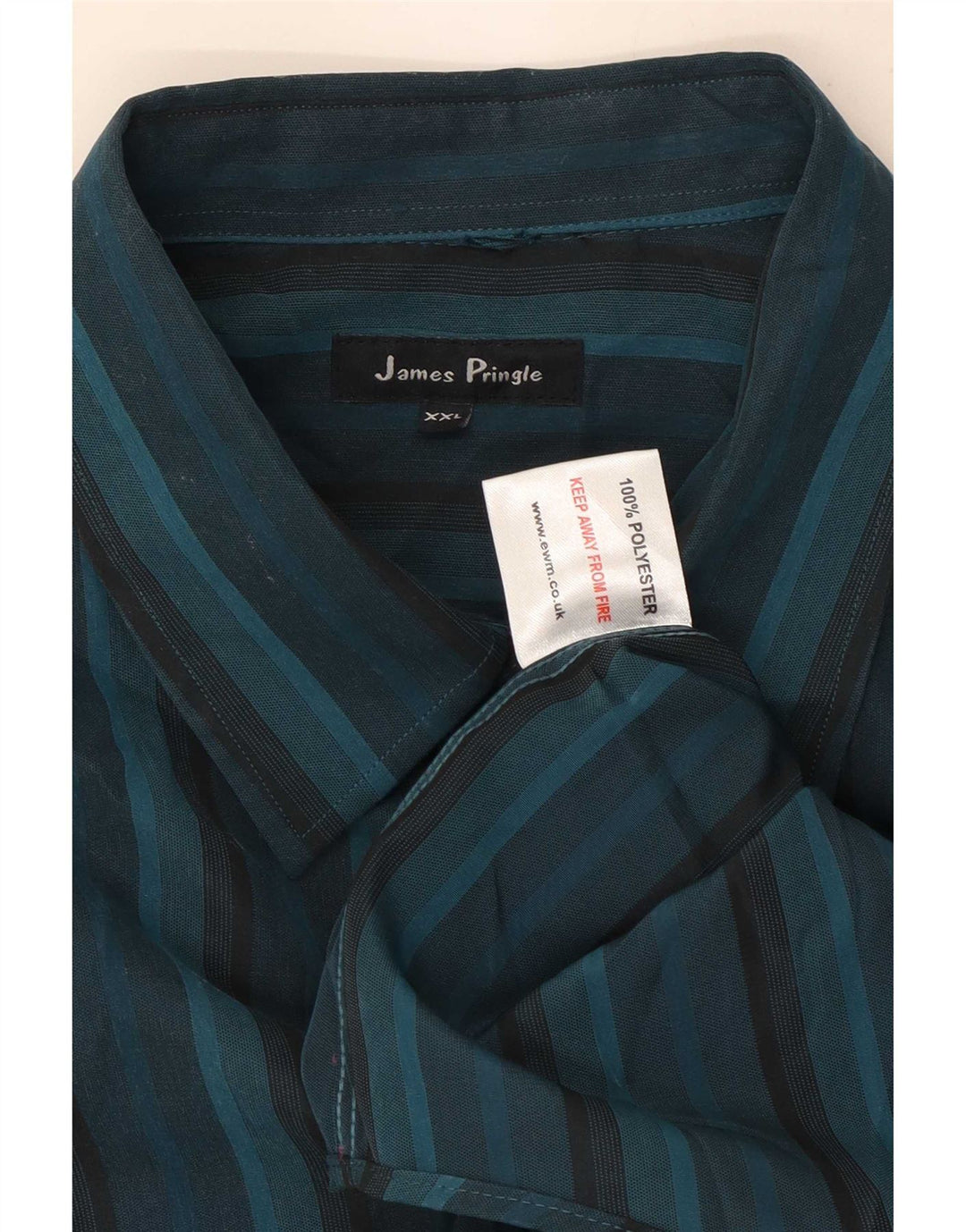Camisa masculina James Pringle 2XL poliéster azul