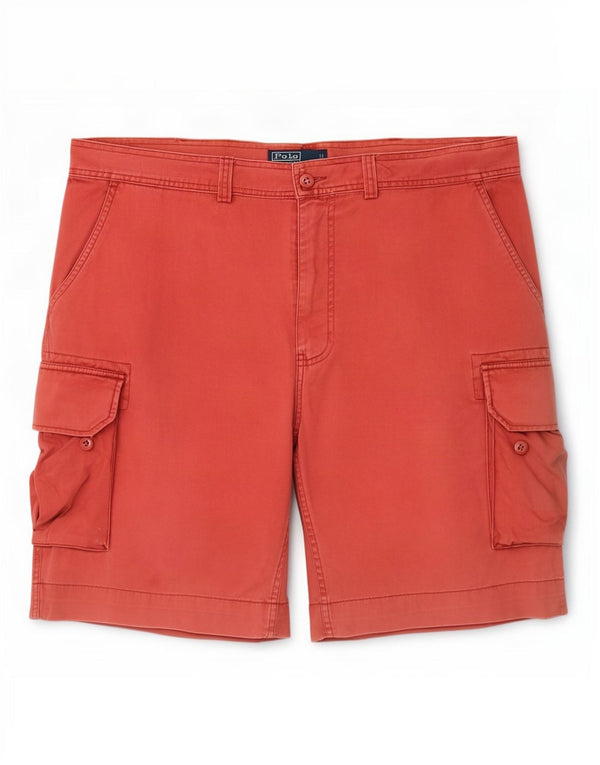 Polo Ralph Lauren Mens Cargo Shorts XL W38 Algodão Vermelho