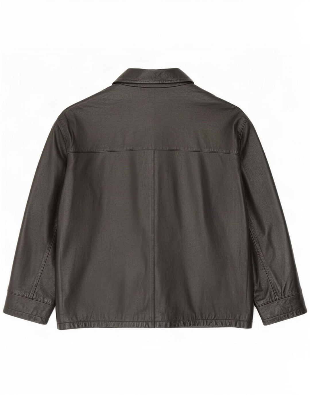 Jaqueta de couro masculina James Dillon Reino Unido 42 XL preta