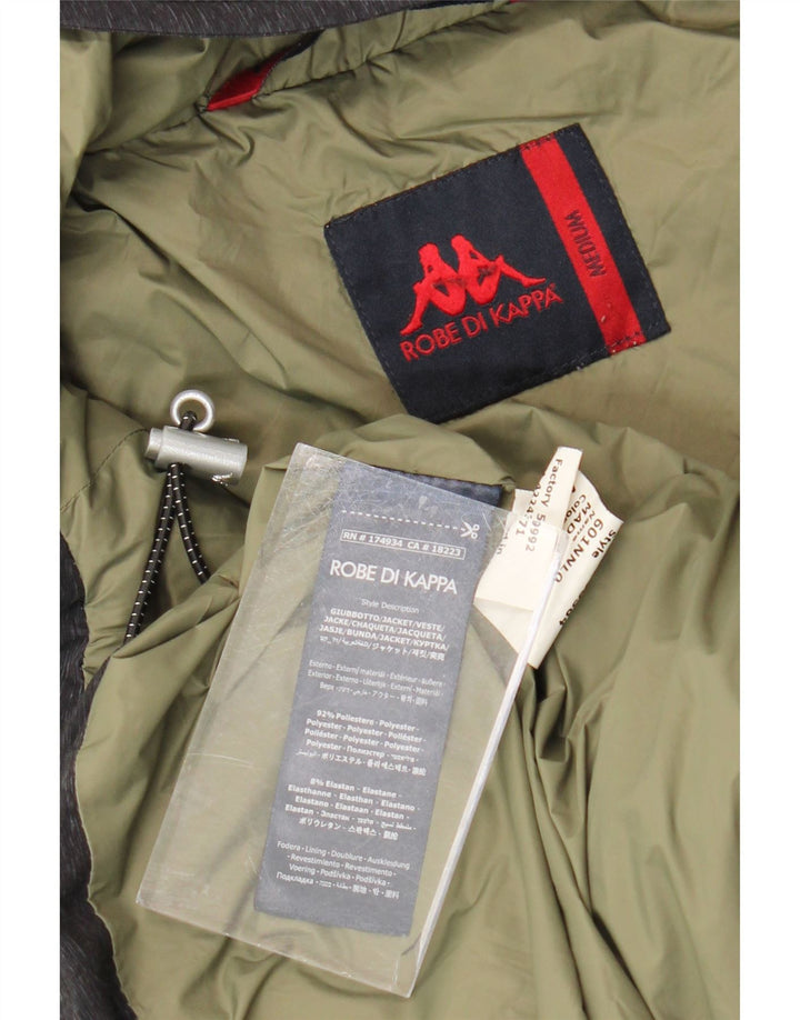 Jaqueta Anorak acolchoada masculina Kappa UK 38 poliéster cinza médio