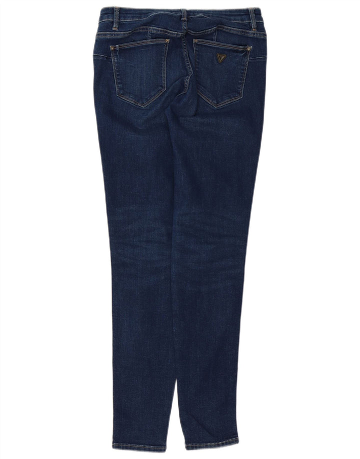 Calça jeans skinny feminina GUESS W29 L28 azul marinho algodão