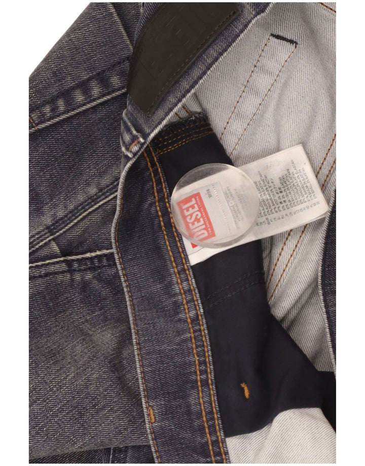 Diesel Mens Slim Jeans W36 L31 Azul Marinho Algodão