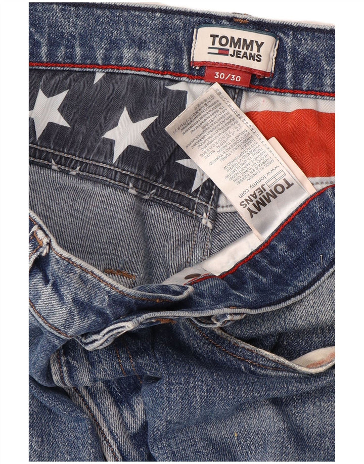 Tommy Hilfiger Masculino Modern Tapered Jeans W30 L30 Azul Algodão