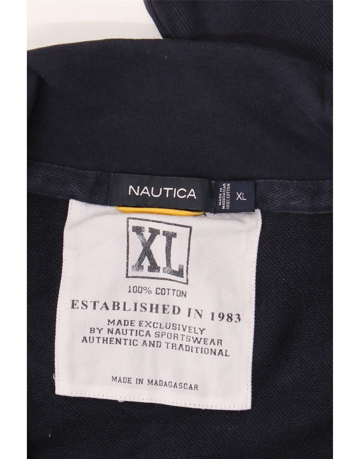 Jaqueta masculina Nautica Graphic Tracksuit XL azul marinho algodão