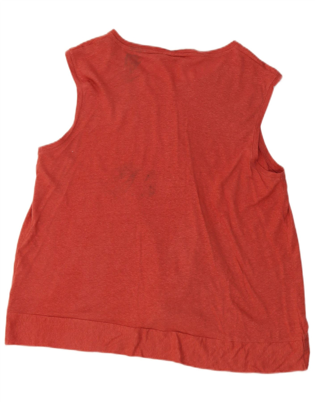 Colete feminino Marks & Spencer UK 16 grande linho marrom