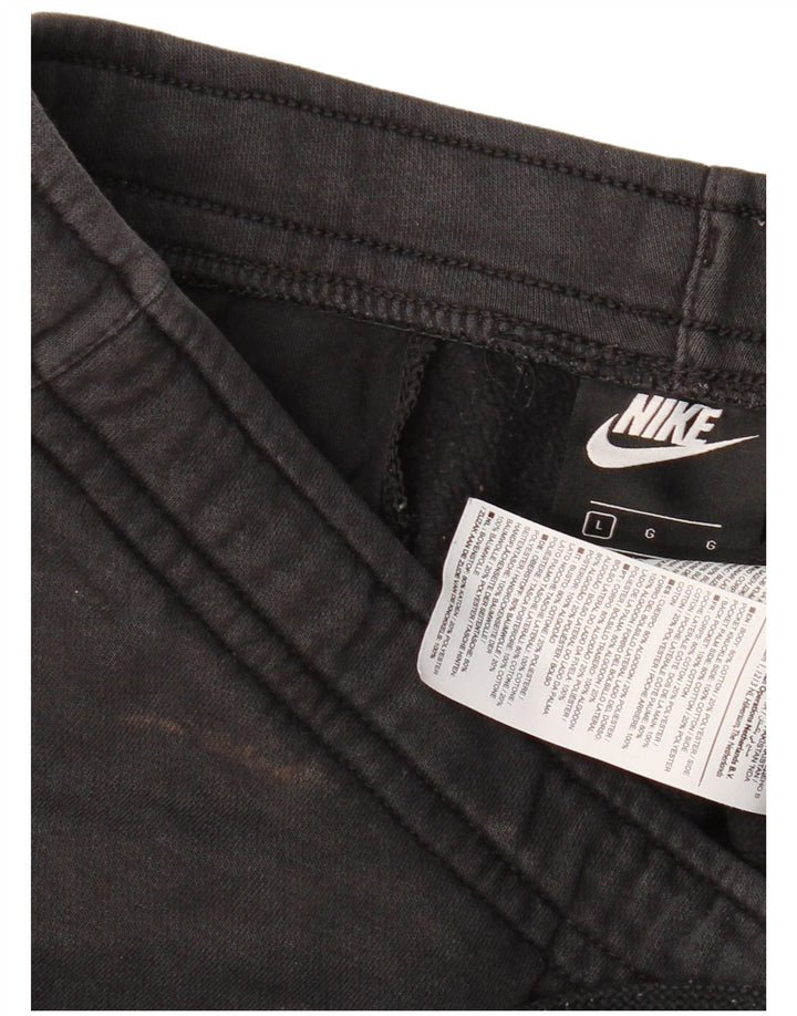 Calça de treino masculina NIKE Joggers grande algodão preto