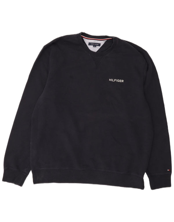 Tommy Hilfiger moletom masculino jumper 2XL algodão azul marinho
