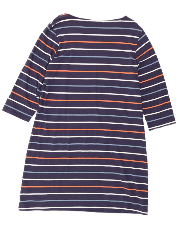 Vestido evasê feminino Mountain Warehouse UK 18 XL azul marinho listrado
