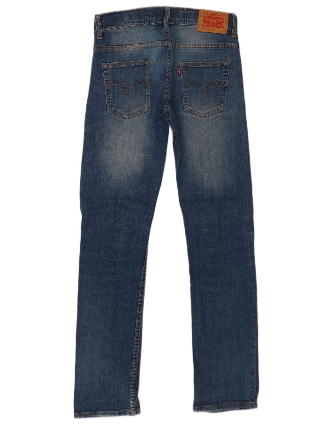Levi's Meninos 511 Slim Jeans 13-14 Anos W28 L29 Azul Algodão