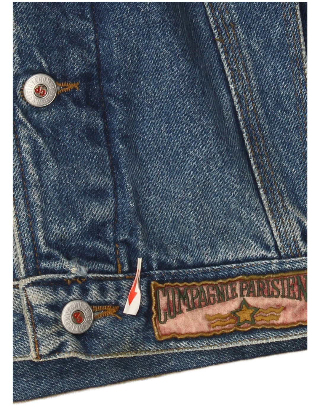 Jaqueta jeans masculina Compagnie UK 40 grande azul