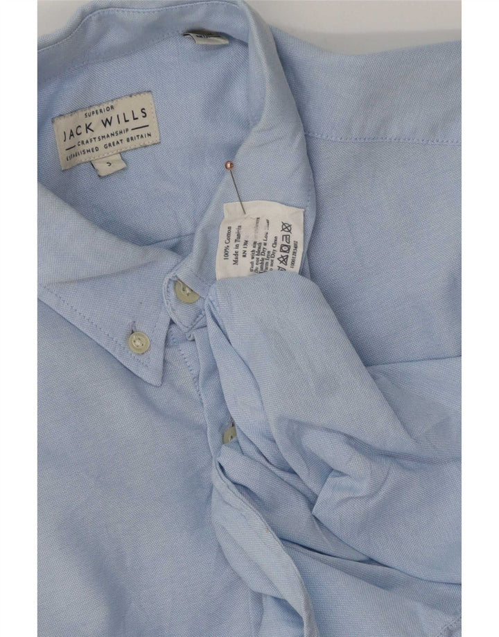 Camisa masculina Jack Wills pequena azul algodão