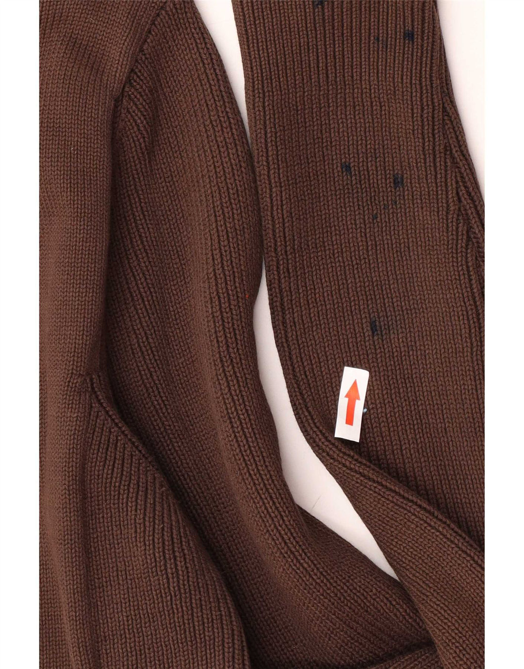 Suéter cardigã masculino Zara grande algodão marrom
