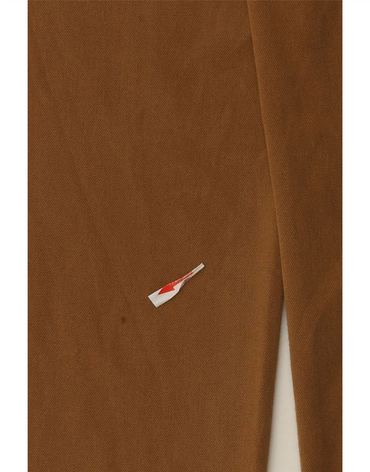 Zara Calça feminina cortada pequena W26 L24 marrom