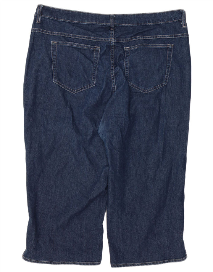 Calça jeans feminina LEE Riders Capri W38 L19 azul marinho