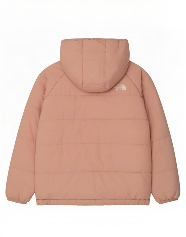 Jaqueta acolchoada reversível com capuz The North Face Girls 5-6 anos rosa