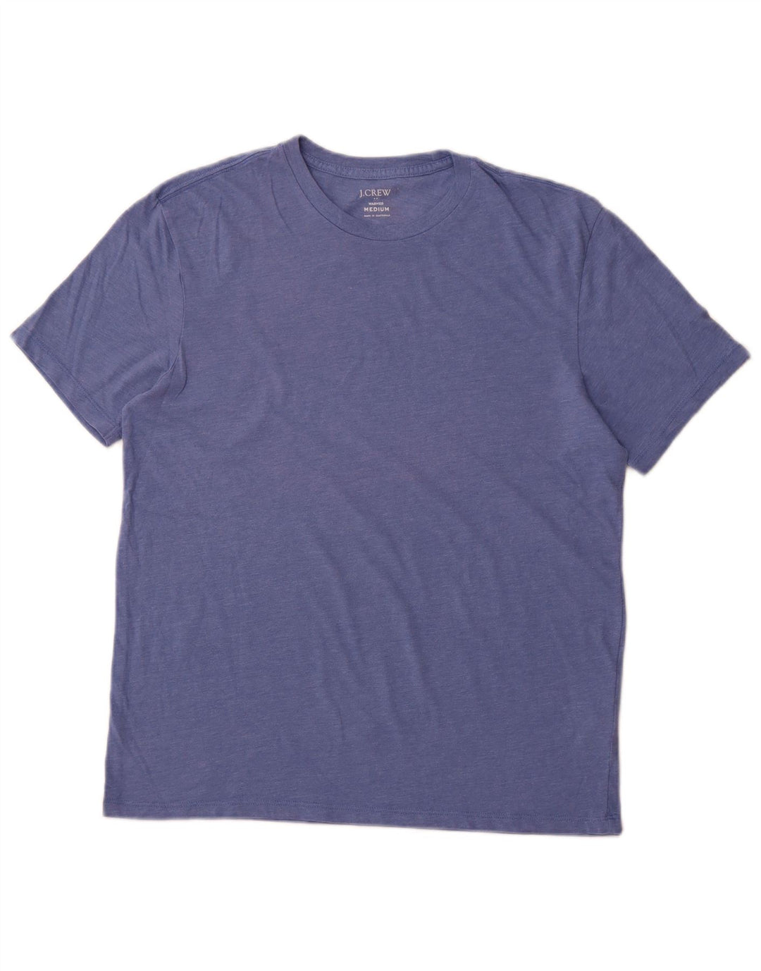 Camiseta masculina J. CREW Top de algodão azul médio