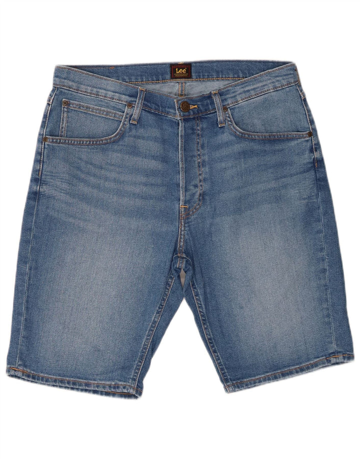 Shorts jeans masculino Lee W33 algodão azul médio