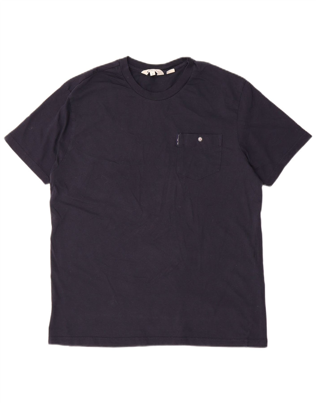 Camiseta masculina BEN SHERMAN de algodão azul marinho médio
