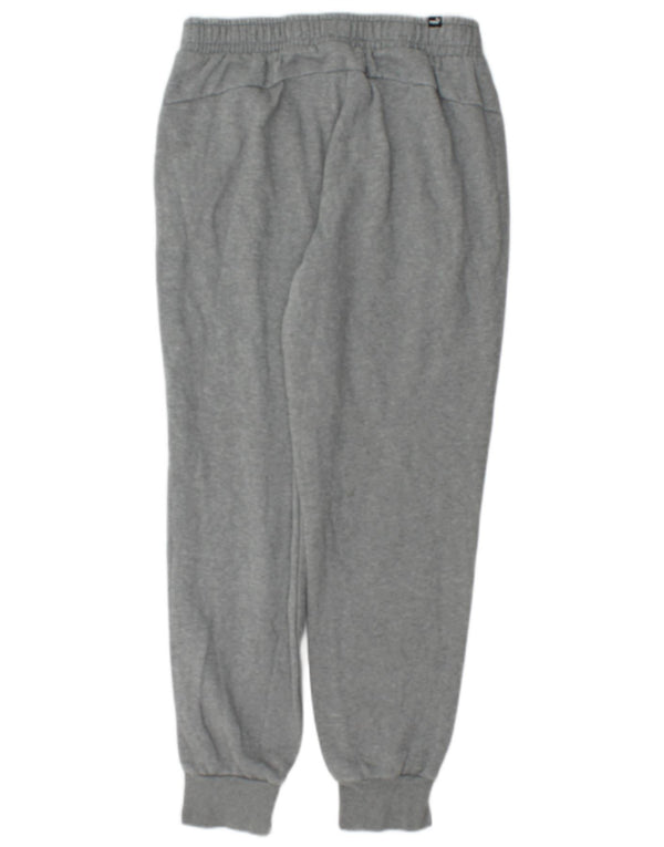 Calça de treino masculina Puma Joggers cinza médio algodão