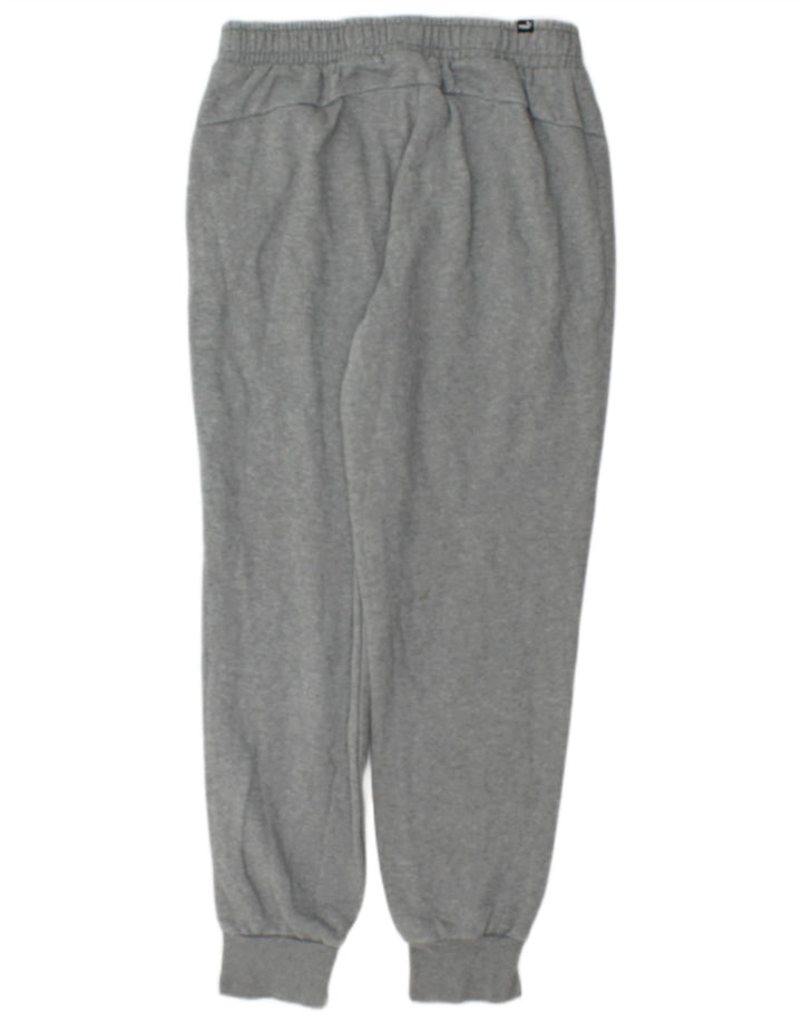 Calça de treino masculina Puma Joggers cinza médio algodão