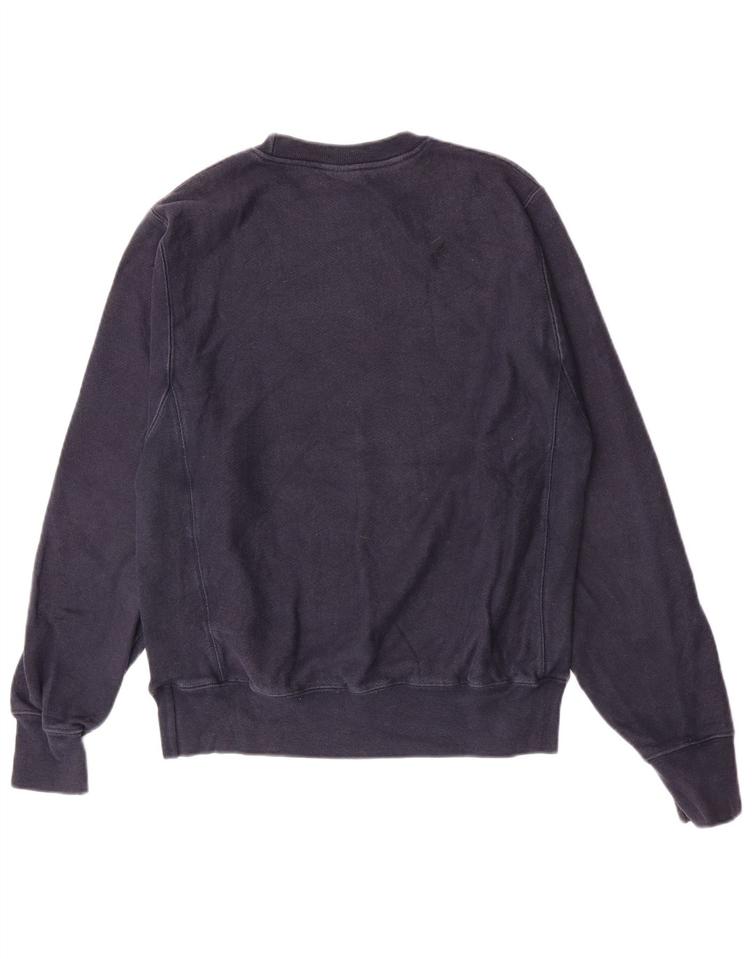 Campeão masculino Reverse Weave Graphic moletom jumper pequeno azul marinho