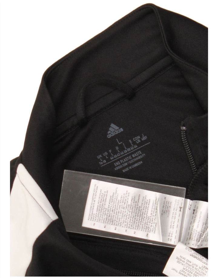 Adidas Womens Aeroready Tracksuit Top Jacket UK 16/18 Grande Preto Poliéster
