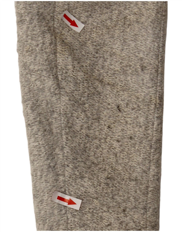 Sobretudo feminino Zara UK 14 grande poliéster cinza