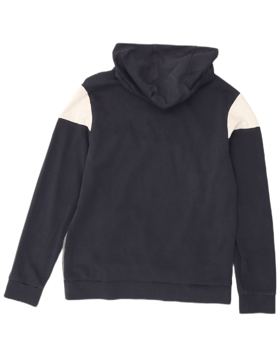 Hugo Boss moletom com capuz gráfico masculino médio azul marinho algodão colorblock