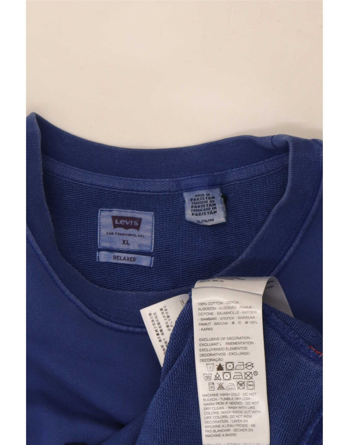 Moletom masculino Levi's Relaxed Graphic Fit Jumper XL Azul Algodão