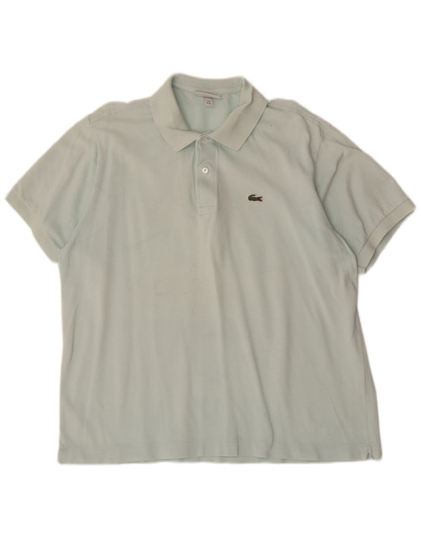 Camisa polo masculina Lacoste Classic Fit tamanho 6 XL azul algodão