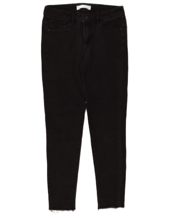 ZARA Jeans Skinny Feminino UE 38 Pequeno W28 L26 Algodão Preto