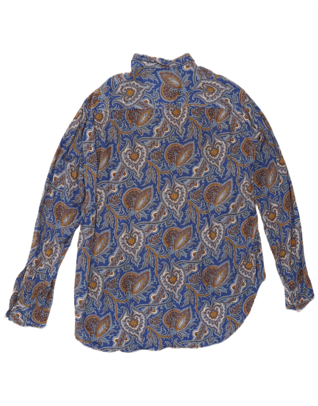 Camisa masculina LE GARAGE azul médio Paisley