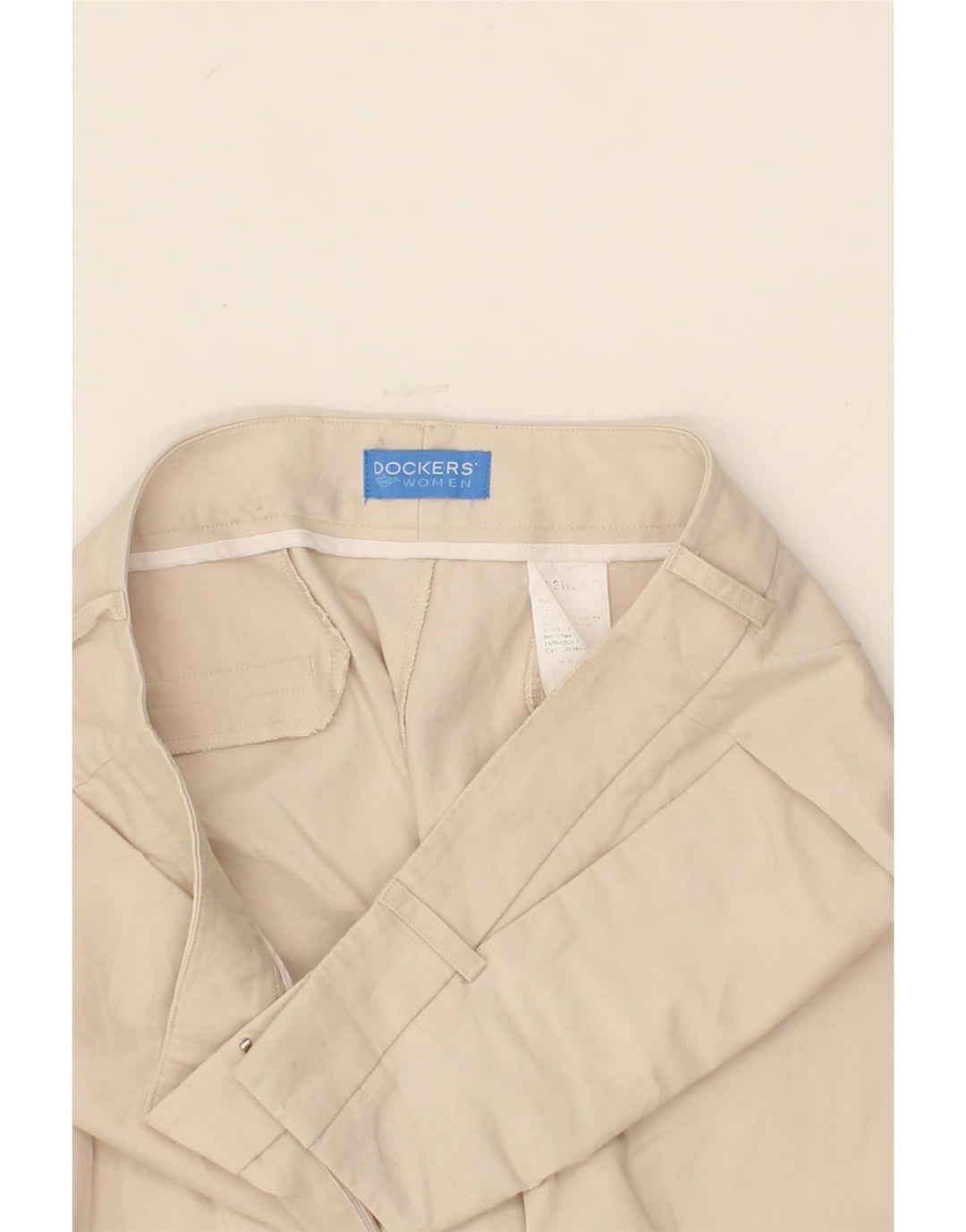 DOCKERS Womens Straight Casual Trousers W36 L30 Beige Vintage Dockers and Second-Hand Dockers from Messina Hembry 