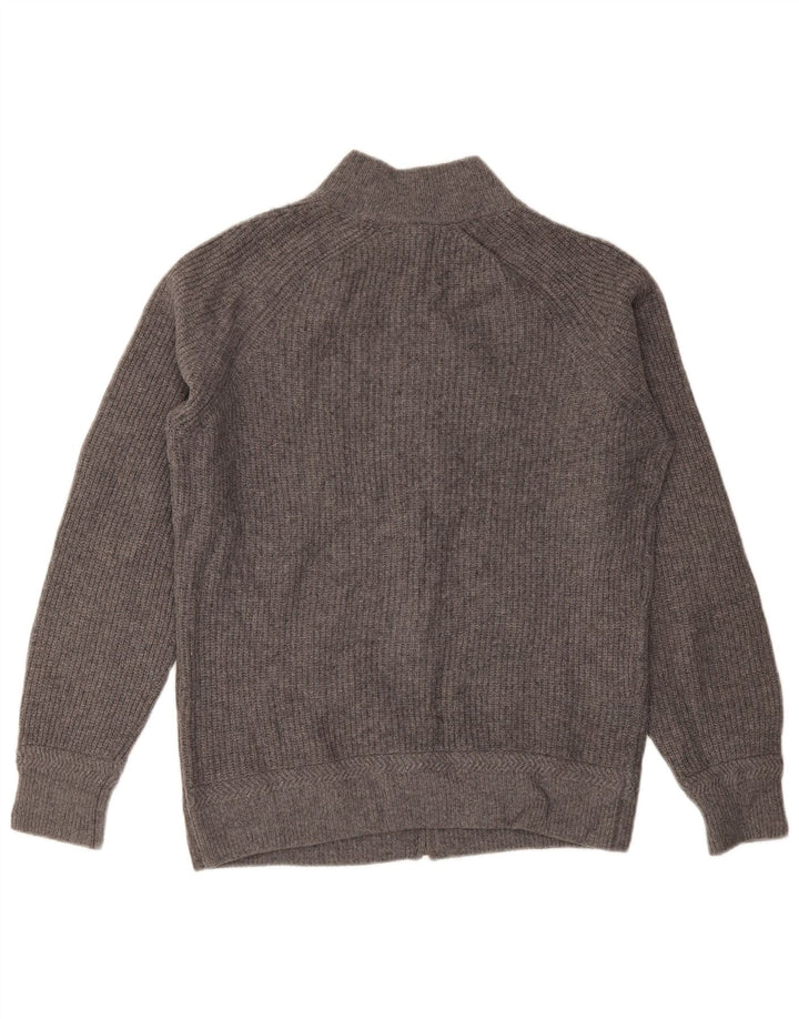 Suéter cardigã masculino MASSIMO DUTTI grande lã cinza